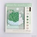 Paint by Number Kit, DIY  |  BLOOMING SUCCULENT in hobnail bowl  |  8x10 canvas with acrylic paints and brushes 