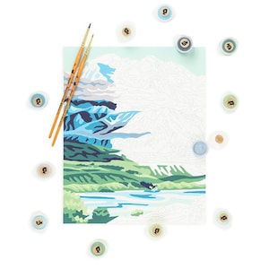 Denali National Park Paint-by-Number Kit 8x10