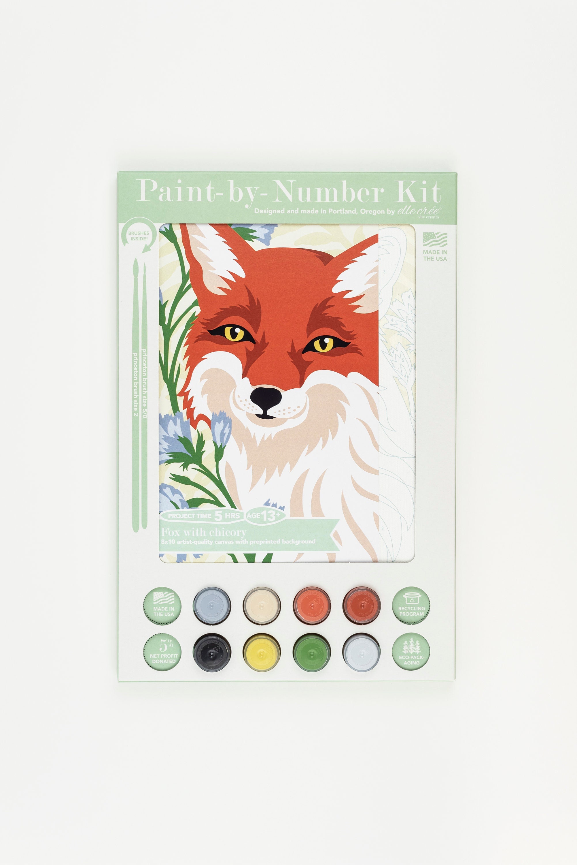 Paint by number Animal fox DIY Digital Painting Canvas for Adults