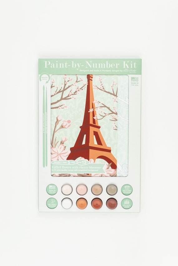 Dahlias  Paint-by-Number Kit for Adults — Elle Crée (she creates)