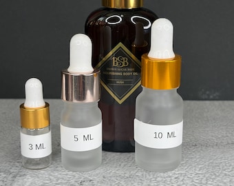 Hush - Aceite corporal artesanal tamaño viaje Brown Sugar Babe 3ml 5ml Floral Gourmand