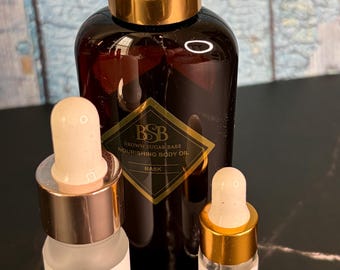 Bask – Aceite corporal artesanal tamaño viaje Brown Sugar Babe 3ml 5ml Fresco