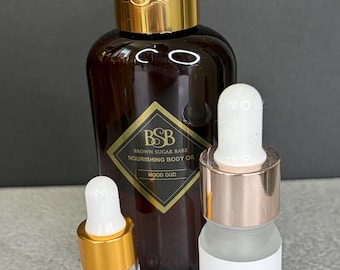 Mood Oud – Aceite corporal Brown Sugar Babe, elaborado artesanalmente, 3 ml, 5 ml, aroma floral de lujo.