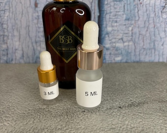 Aceite corporal TheBest Man Brown Sugar Babe – Muestra Amber Gourmand (3 ml, 5 ml)