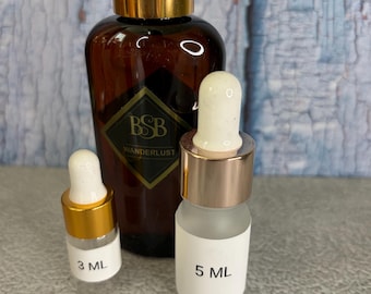 Wanderlust – Aceite corporal artesanal tamaño viaje Brown Sugar Babe 3ml 5ml Frutal Floral