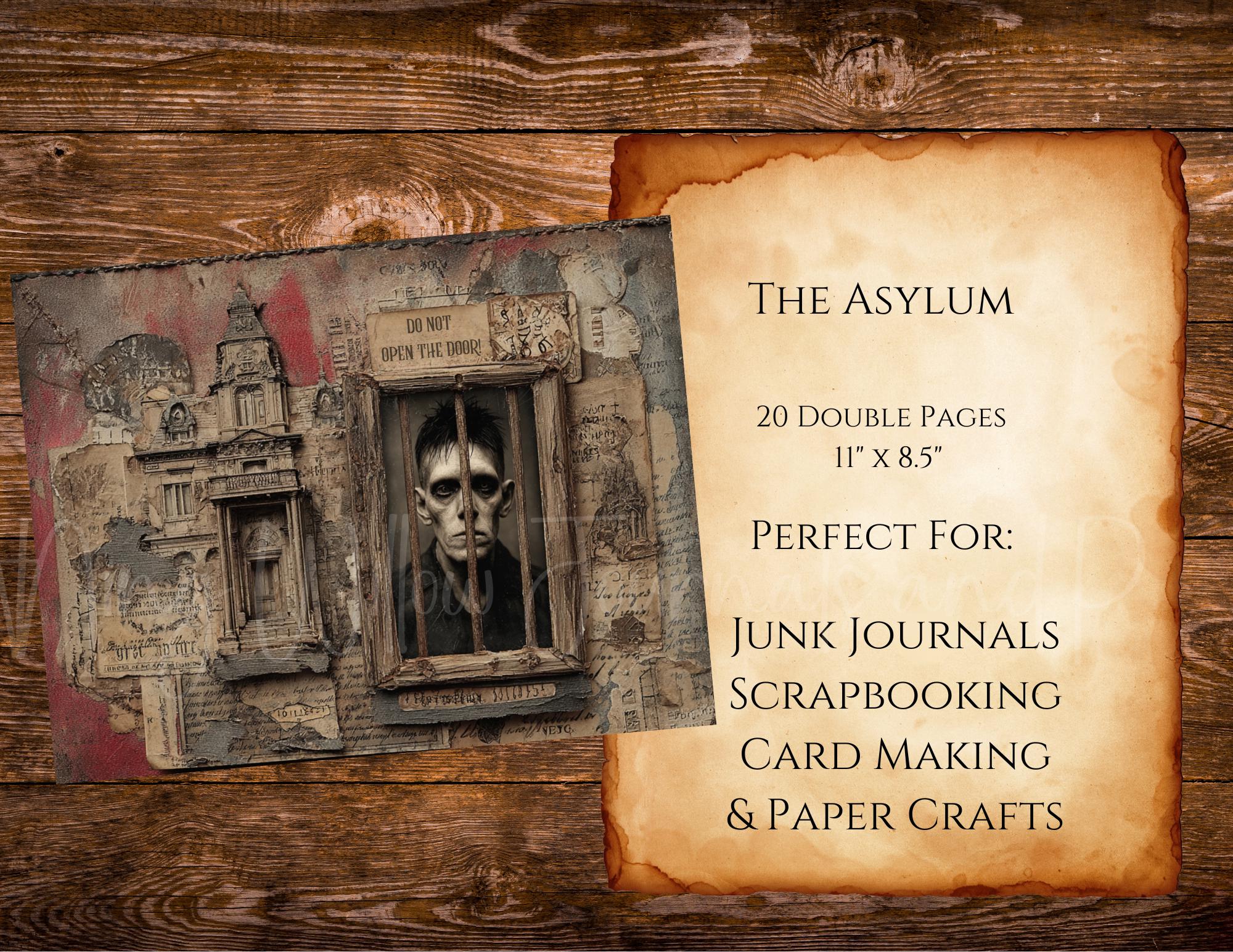 The Asylum Printable Papers, Vintage Photographs Printable Junk Journal ...