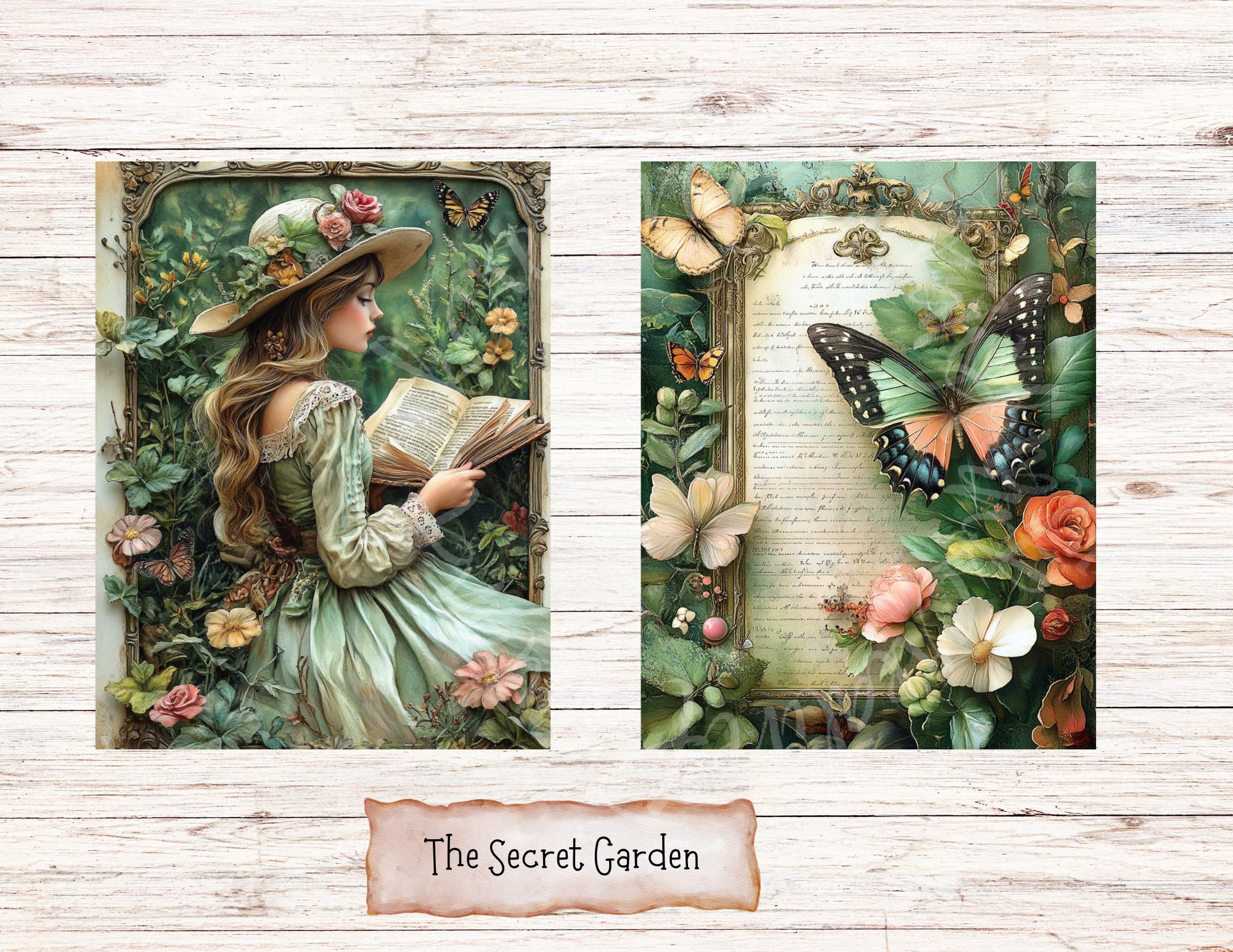 The Secret Garden Junk Journal Kit, Vintage Printable, Country Style ...