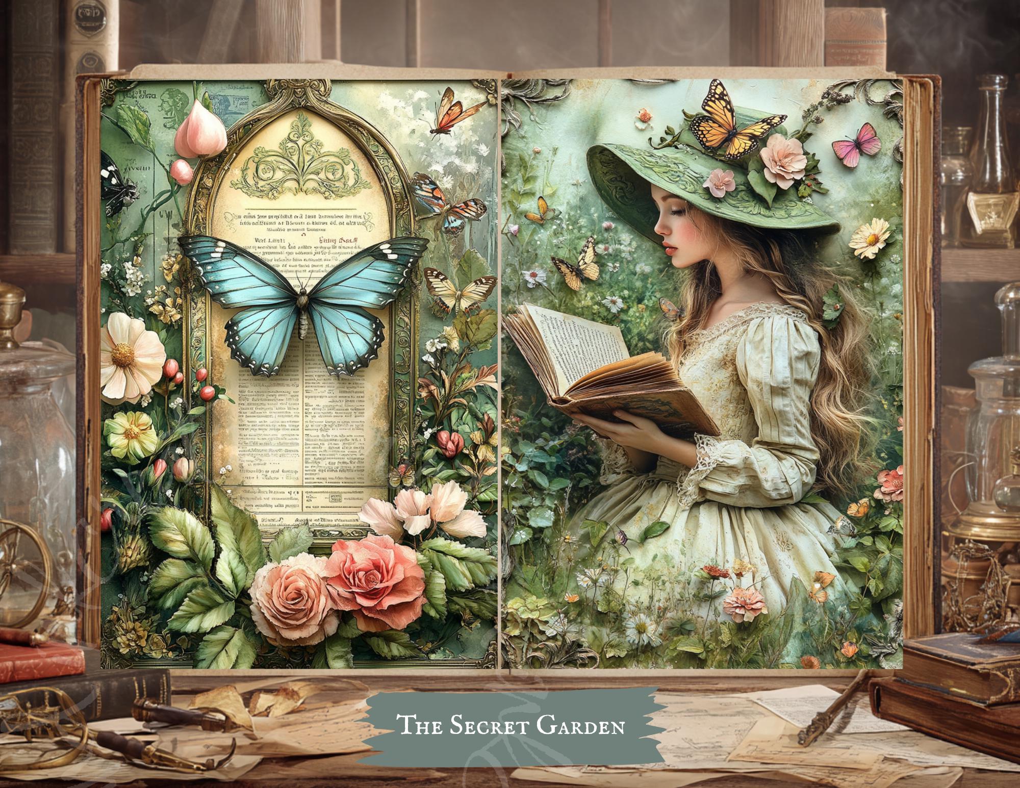 The Secret Garden Junk Journal Kit, Vintage Printable, Country Style ...