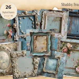 Marcos Shabby Chic, Marcos Desgastados, Marcos Vintage, Marcos Vintage Clipart, Marcos Estilo Vintage Fondos Jpeg, Marcos Efímeros,