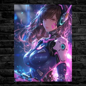 Arte de pared de metal para gamers único / Impresión de aluminio premium / Decoración de pared moderna / Regalo gamer para él o ella / Serie de juegos popular / Arte para sala de juegos