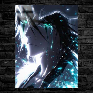 Anime Metal Wall Art - Premium Metal Print, Modern Espada Fan Art, Gift for Him, Gift for Her, Bleach Decor, Anime Room Decor