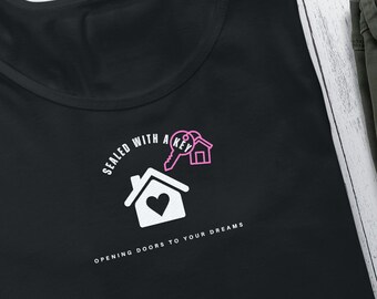 Sealed with a Key Realtor Women's Ideal Racerback Tank, gift for her sleeveless shirt, ladies cotton polyester apparel, active lifestyle fit