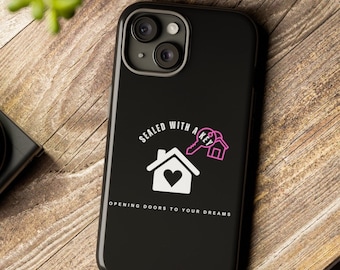 Sealed with a Key realtor phone cases,iPhone & Samsung Galaxy mobile device coverings,gift for her mobile protective case,dual layer shield