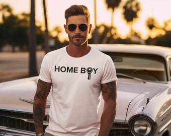 Home Boy Realtor Softstyle T-Shirt, gift for him tee,comfortable wardrobe,light weight male clothing, stylish men apparel, cotton shirt crew