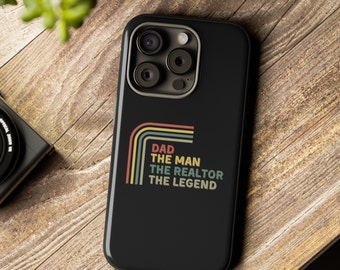 Legend Dad Realtor protective phone cases:mobile gift for him, wireless charging smartphone cover for professionals, premium cellphone guard