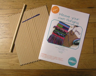 Learn to Weave a Wall Hanging, Card loom Weaving, (No yarn Included)