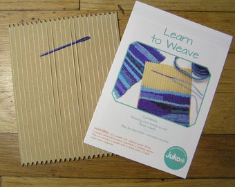 Beginners learn to weave, Card loom weaving, (No Yarn Included)