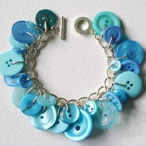 Knop Charm Armband Big Sea Summer Blue