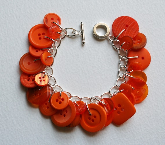 Button charm shop bracelet