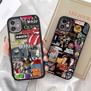 Rock and Roll Collage Iphone 16 Case iPhone 15 Case iPhone 14 Case iPhone 13 Case Samsung Galaxy Google Pixel HTC LG Sony Case Tough Case
