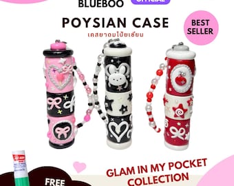 Polymer Clay Inhaler Case with Bead Strap