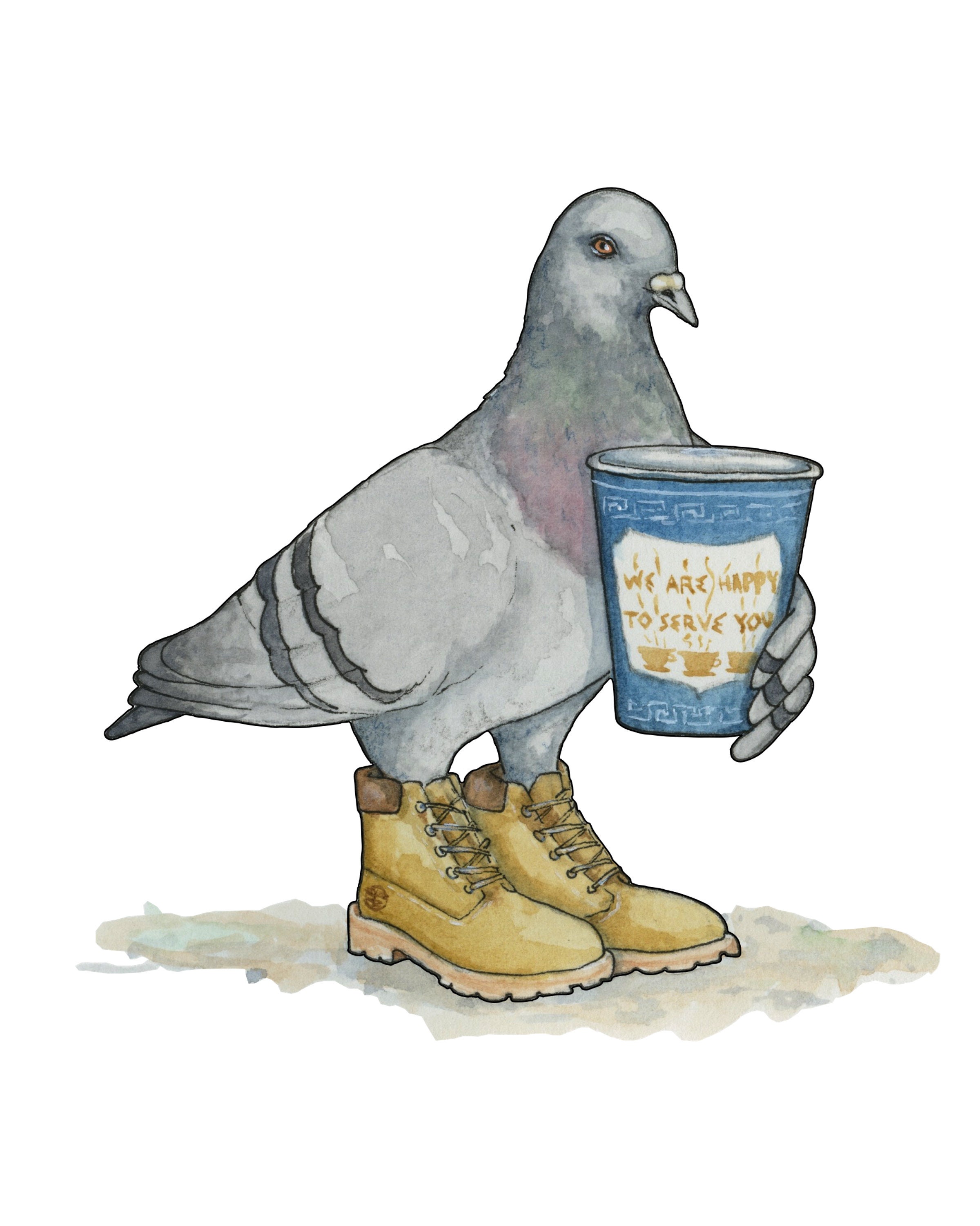 Pigeon Drawing - Etsy Pigeon Drawing - Etsy