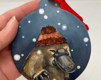 Platypus Ornament- Hand Painted