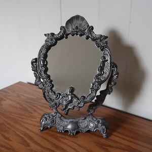 Vintage Ornate Vanity Mirror | Cherub Design | Antique Decor