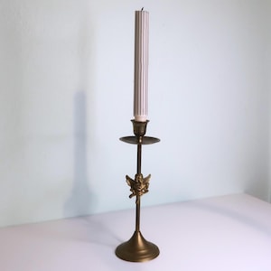Vintage Brass Angel Candlestick Holder | Cherub Candle Holder | Brass Taper Candle Holder | Mid Century Home Décor | Hollywood Regency Style