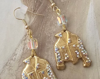 Gold Jacket Earrings