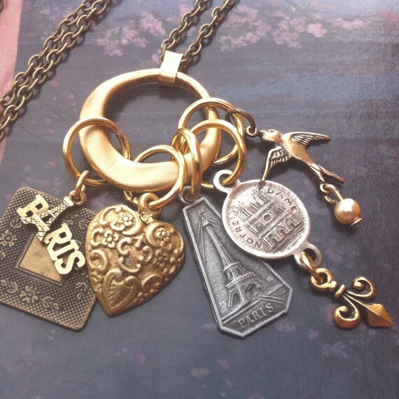 Items similar to Paris Will Always Have My HeartCharm Necklace on Etsy