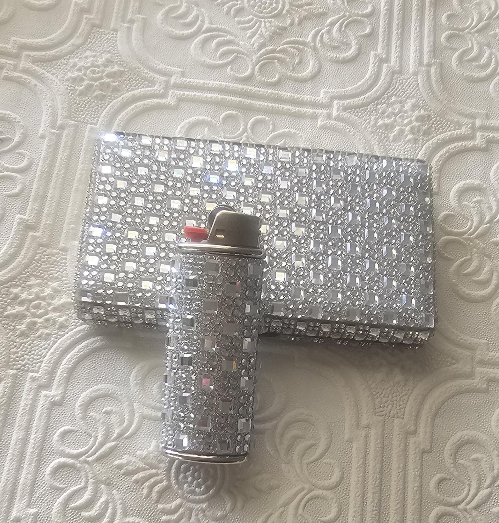 Silver Lighters With Bling
