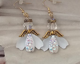 Angel Rhinestone Earrings