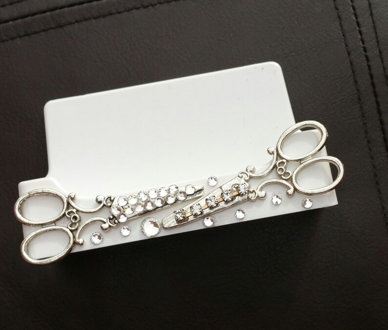 Gypsy Hairstylist Business Card Holder Scissors Etsy