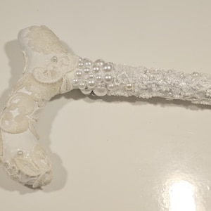 Pearls And Lace /Rhinestone Wedding Cane