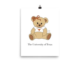 The University of Texas wall art, art decor, dorm decor