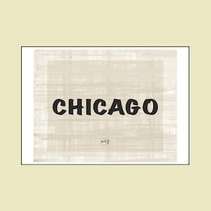 Chicago, vlag, digitale download, kunstafdruk, slaapzaaldecor, kunst aan de muur, digitale kunstafdruk