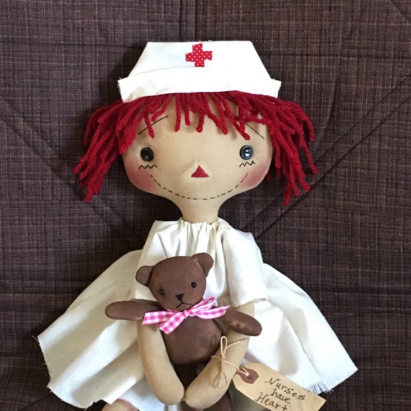 Primitive Raggedy Ann  Nurse Annie