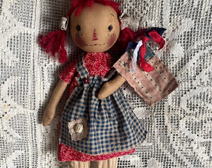 Patriotic Vintage Look Raggedy Ann - Etsy
