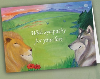 Pet Loss, Sympathy Notecard