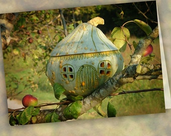 Apple Tree Gnome Home - Blank Notecard