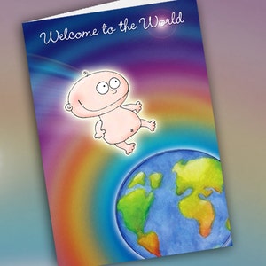 Welcome to the World New Baby Blank Notecard image 1