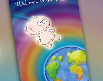 Welcome to the World - New Baby Blank Notecard