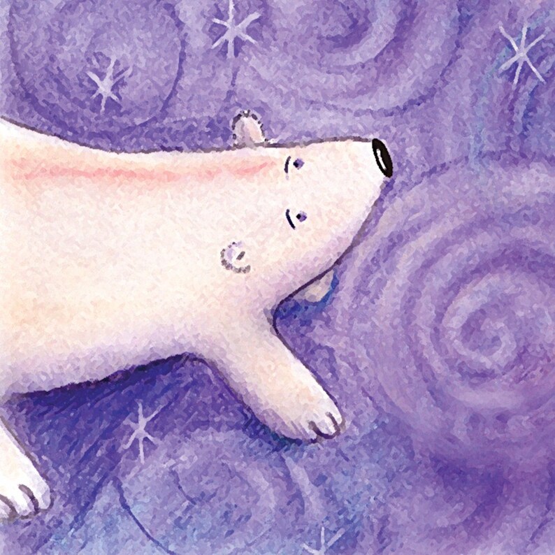 Snow Bear Polar Bear Notecard image 2