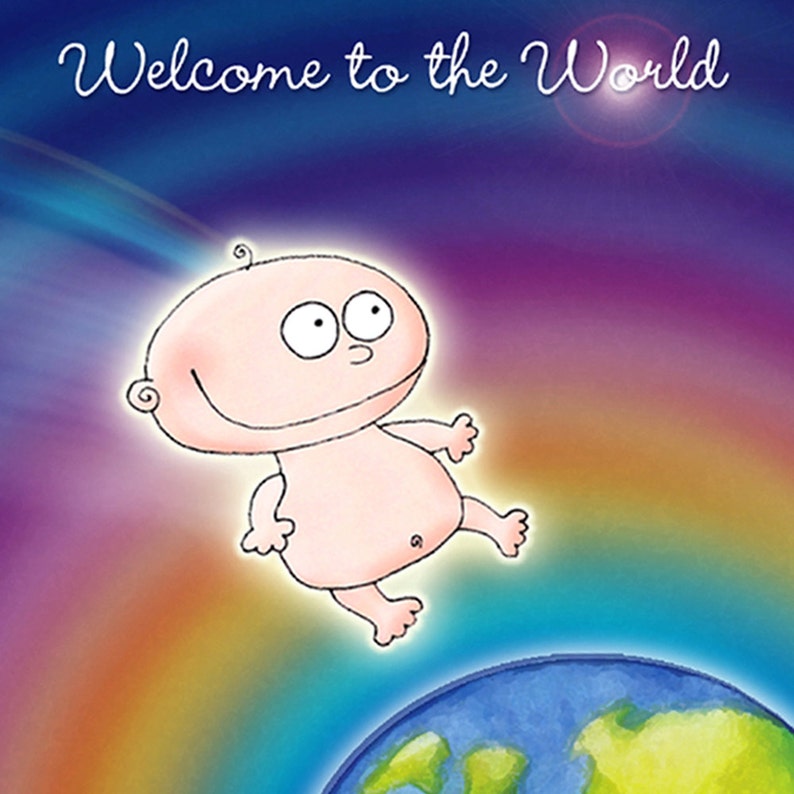 Welcome to the World New Baby Blank Notecard image 2