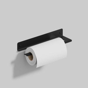 Paper Towel Holder, Hand Towel Rack Black Metal, Kitchen Accessory, Gift For Her,  Towel Hanger, Kitchen Organizer 300mm/11.8in