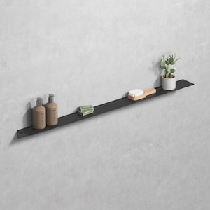 Shower Shelf 100cm/40&quot; Black Bathroom Shelf, Minimalist Design Of Bathroom Accessories, Gift For Home, Peak Collection
