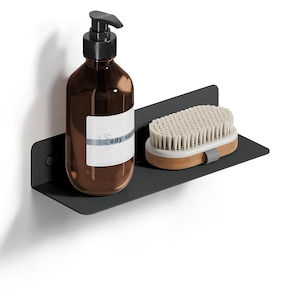 Grey Matte Bathroom Shelf |Waterproof Shelf|Small Shower Shelf - Sleek Bathroom Organizer, Floating Shelf 9.8&quot;|25cm, Shower Caddy|Home Gift