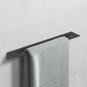 Towel Holder 20&quot; - Black Towel Bar, Floating Metal Shelf 50cm, Minimalist Design Of Bathroom Accessories, Home Gift, Peak Collection
