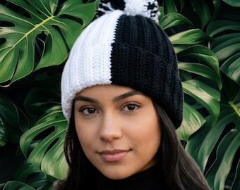 Crochet Pom-Pom Beanie & Toboggan Hats
